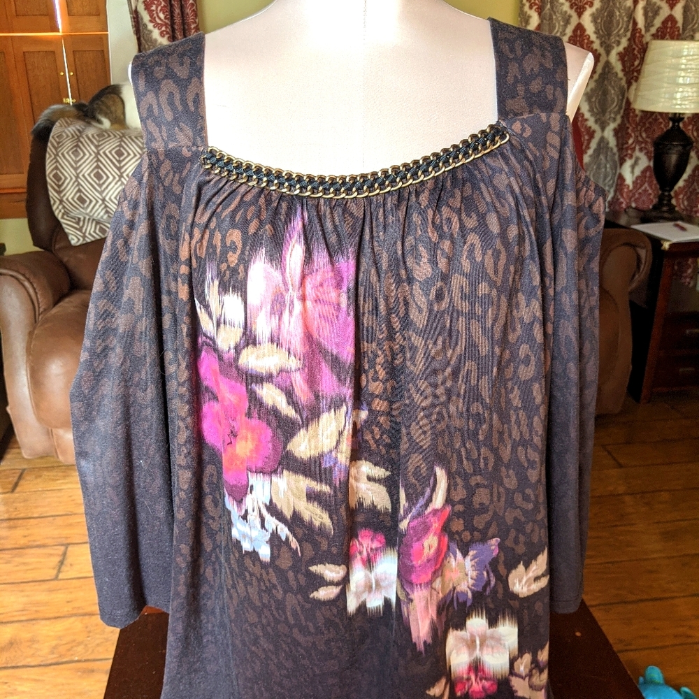 Cold shoulder blouse